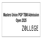 Masters Union PGP TBM 2025 Admission Open